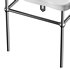 Console Sink Porcelain Belle Epoque with Black Nickel Support Legs - Thumbnail 3