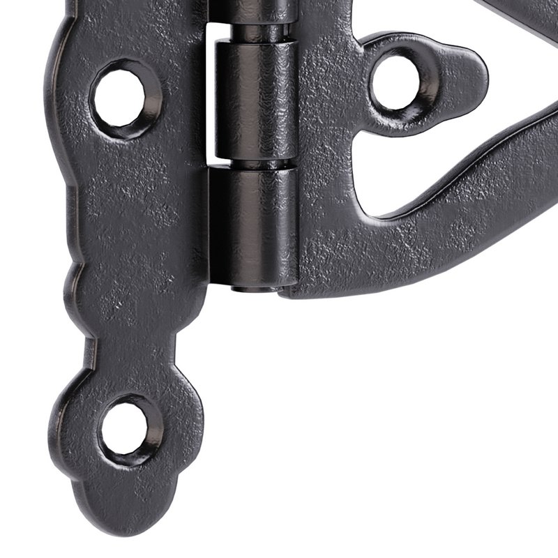 Black Wrought Iron Door Hinges - Image 4