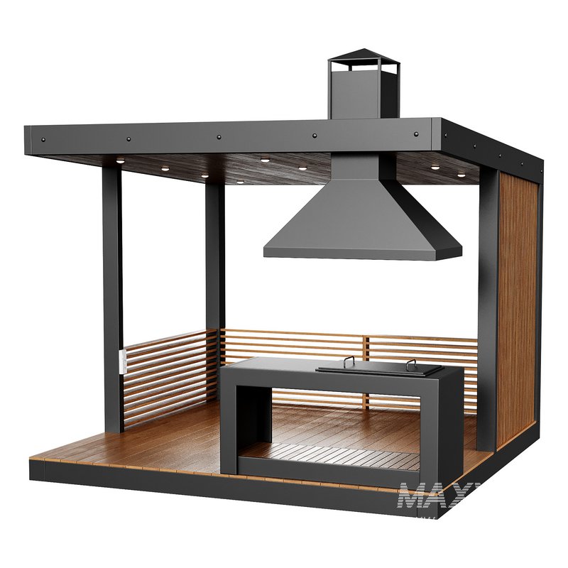 Modern gazebo with summer kitchen 1 - Image 3