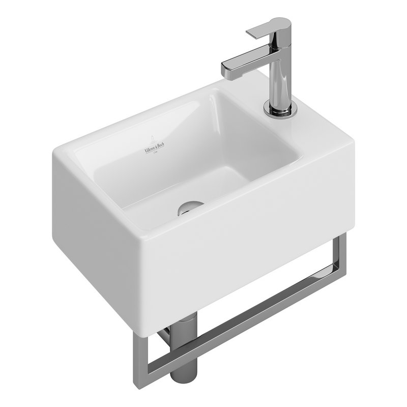 Villeroy Boch Memento Basin and Towel Rail Bundle - Image 4