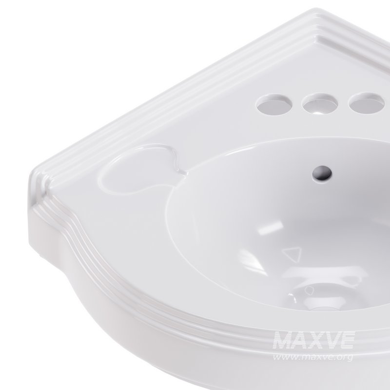 Bathroom Corner Sink White - Image 5