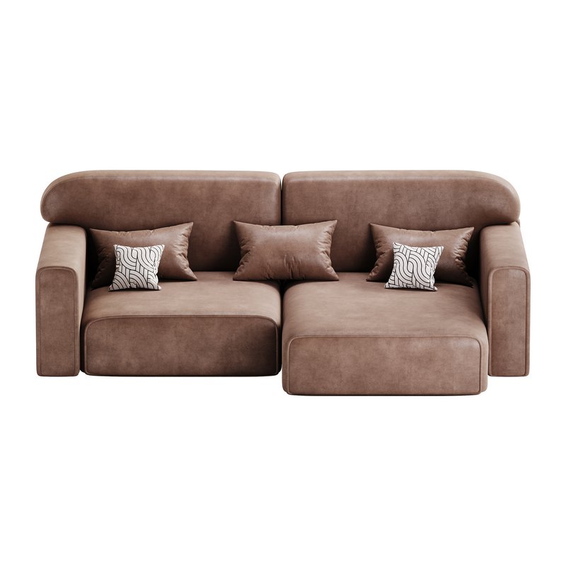 Corner sofa Vienna Bucle White - Image 4