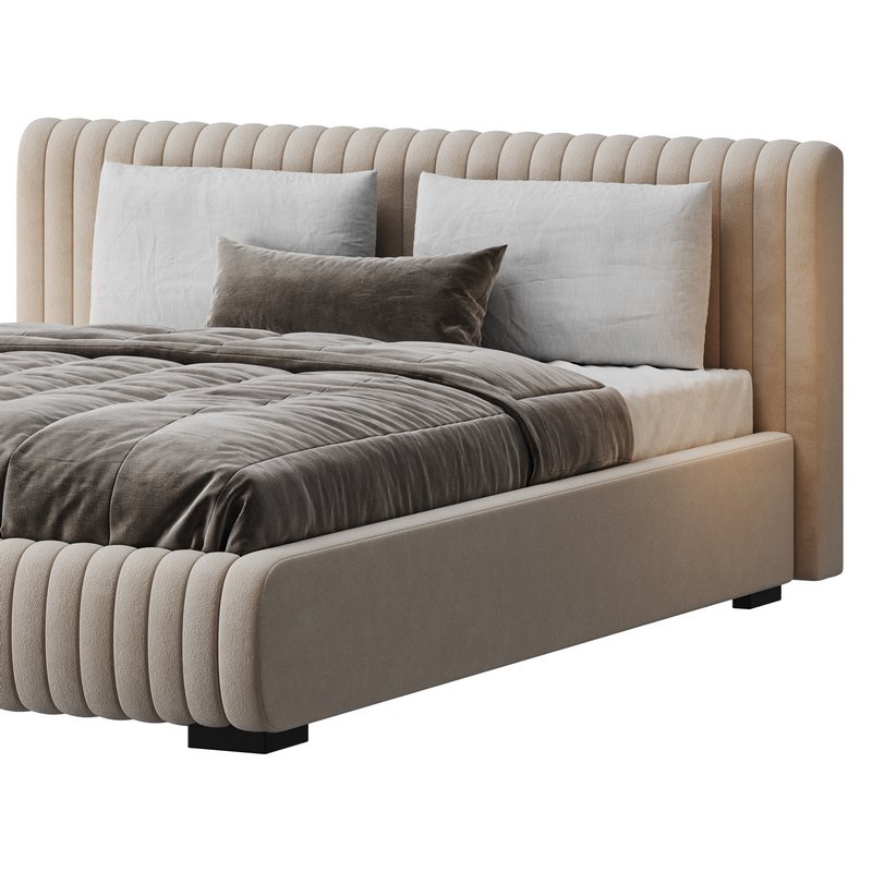 Fabric Stripe Pattern Bed - Image 5