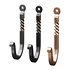 Black Wrought Iron Wall Mount Hooks - Thumbnail 5