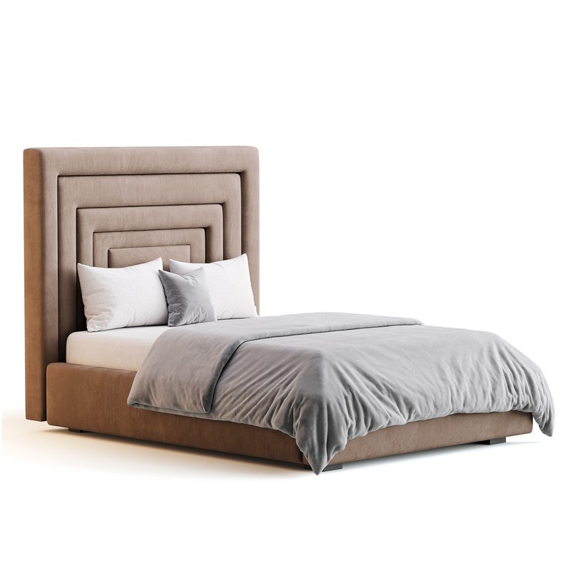 Maklaine Contemporary Navy Velvet Full Bed - Image 4
