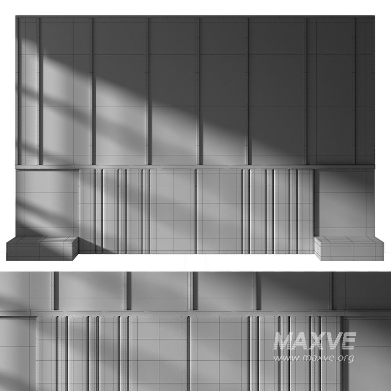 Decorative wall panel composition bedroom set 5 - Image 5
