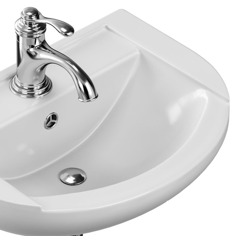 Nova Wall Mount Vessel Bathroom Sink Round Heavy Duty Ceramic - Image 6
