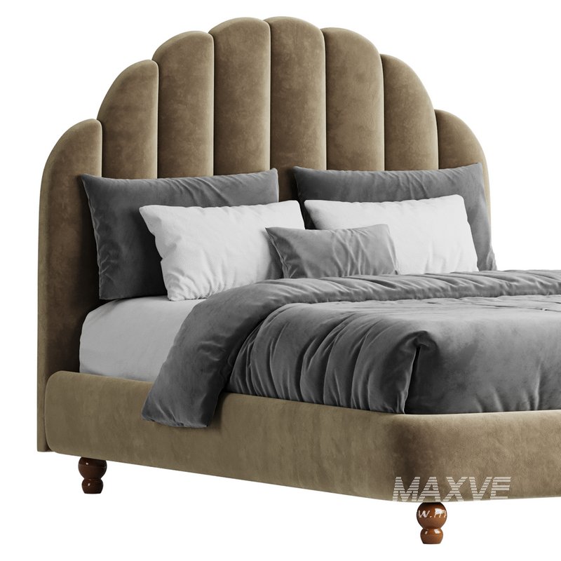 Lime Green Padded Panel Bed - Image 5