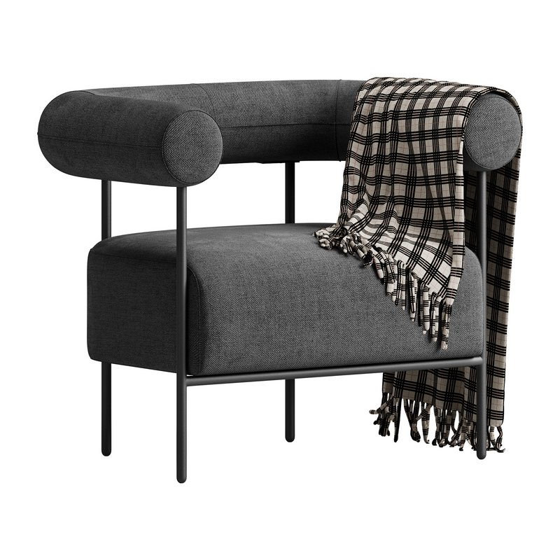 Fulbourn Rust Ochre Velvet Armchair - Image 4