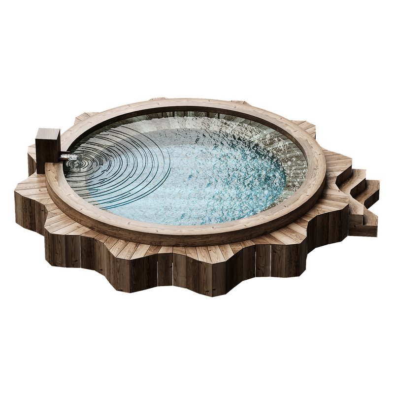 star wooden pool - Image 5