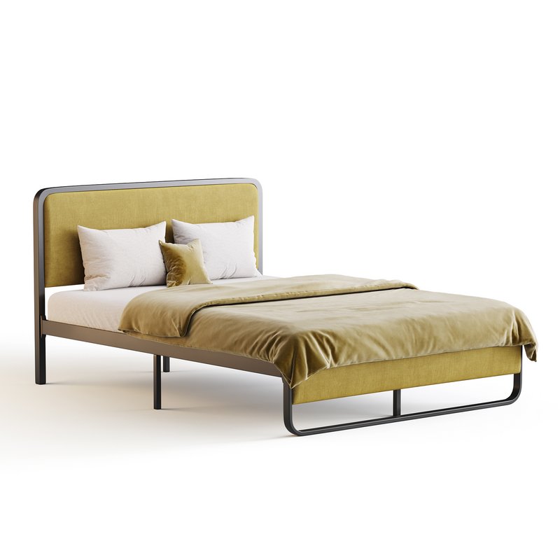 Allewie Queen Size Metal Platform Bed - Image 5