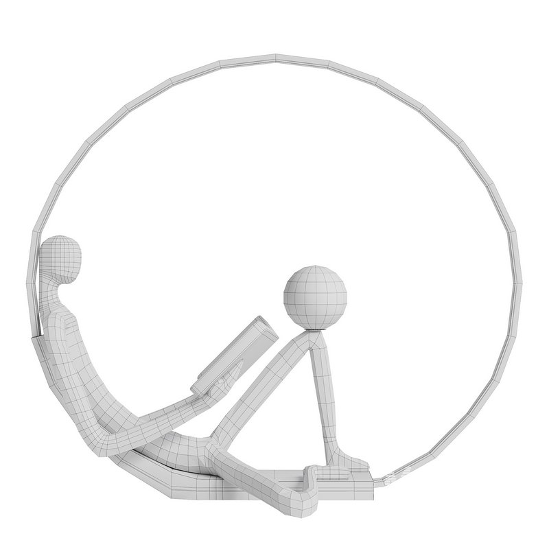 Thinker Sculpture Floor Lamp - Image 5