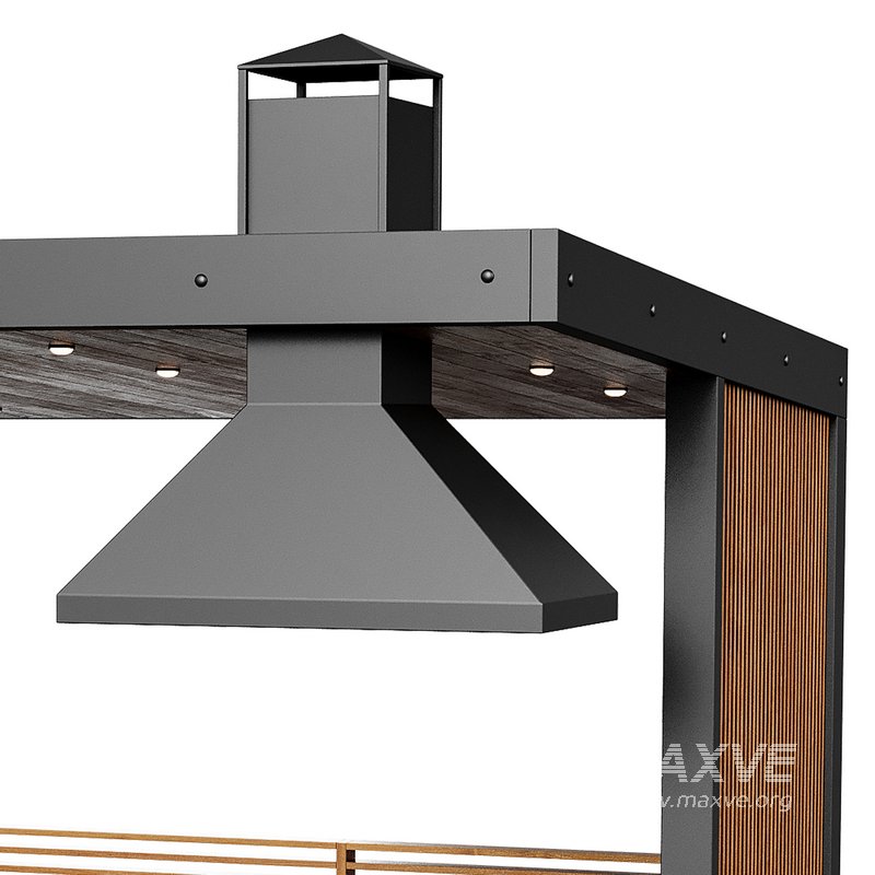 Modern gazebo with summer kitchen 1 - Image 4