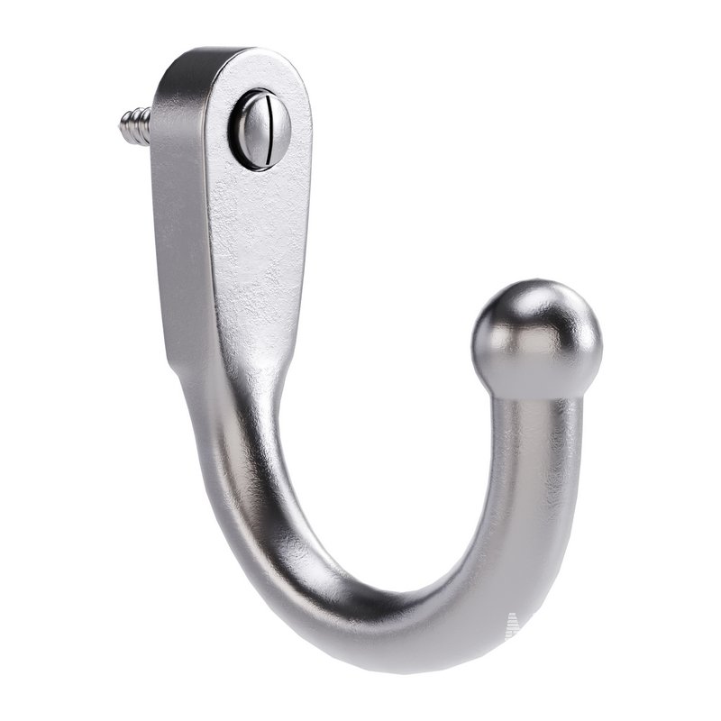 Black Wall Mount Coat Hook - Image 5