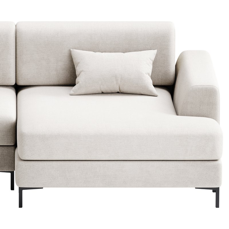 Corner sofa Edwin Velvet Terra - Image 5