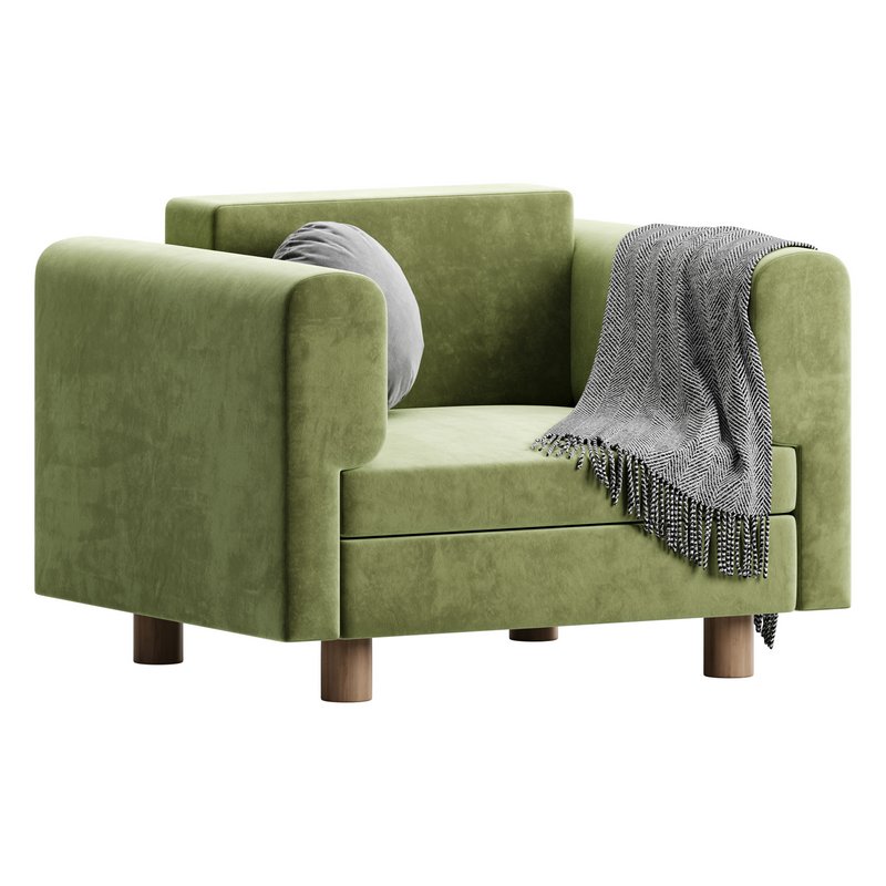 InMar Velvet Smoking Chair - Image 6