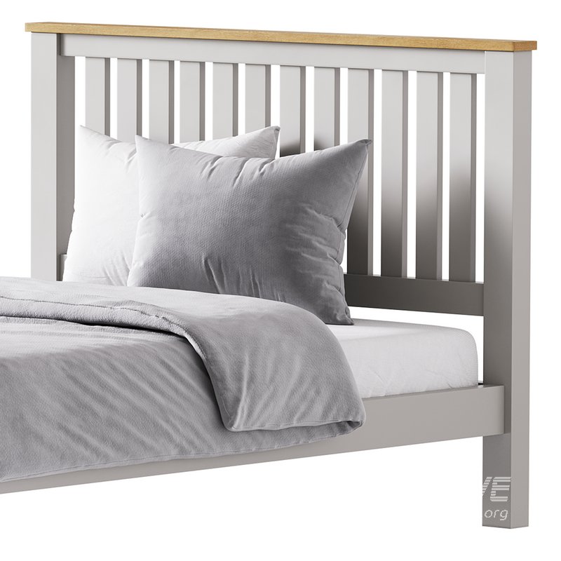 uhomepro Gray Full Size Bed - Image 8