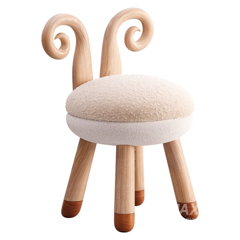 Wood chairs table farm animals - Image 6