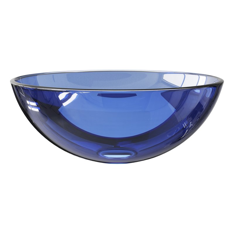 Blue Tempered Glass Vessel Sink - Image 6