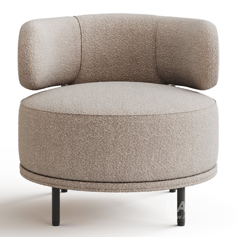 Penn Taupe Boucle Wing Back Accent Chair - Image 7