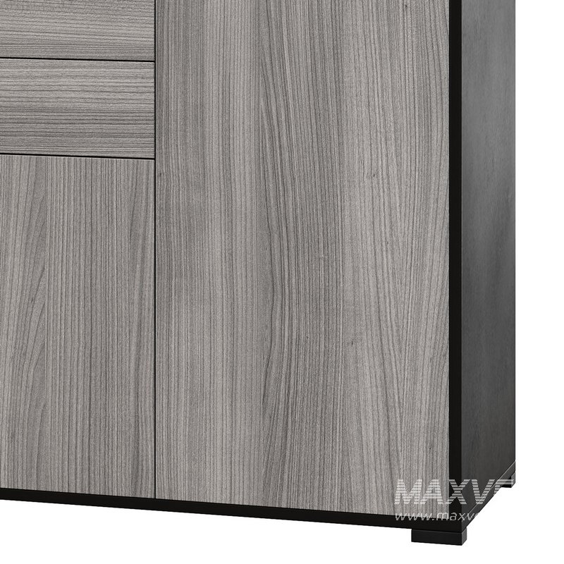 HOMCOM High Gloss Buffet Black - Image 6