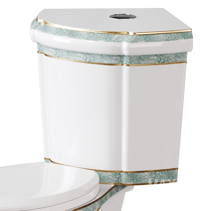 Corner Elongated Two Piece Dual Flush Bathroom Toilet - Image 6