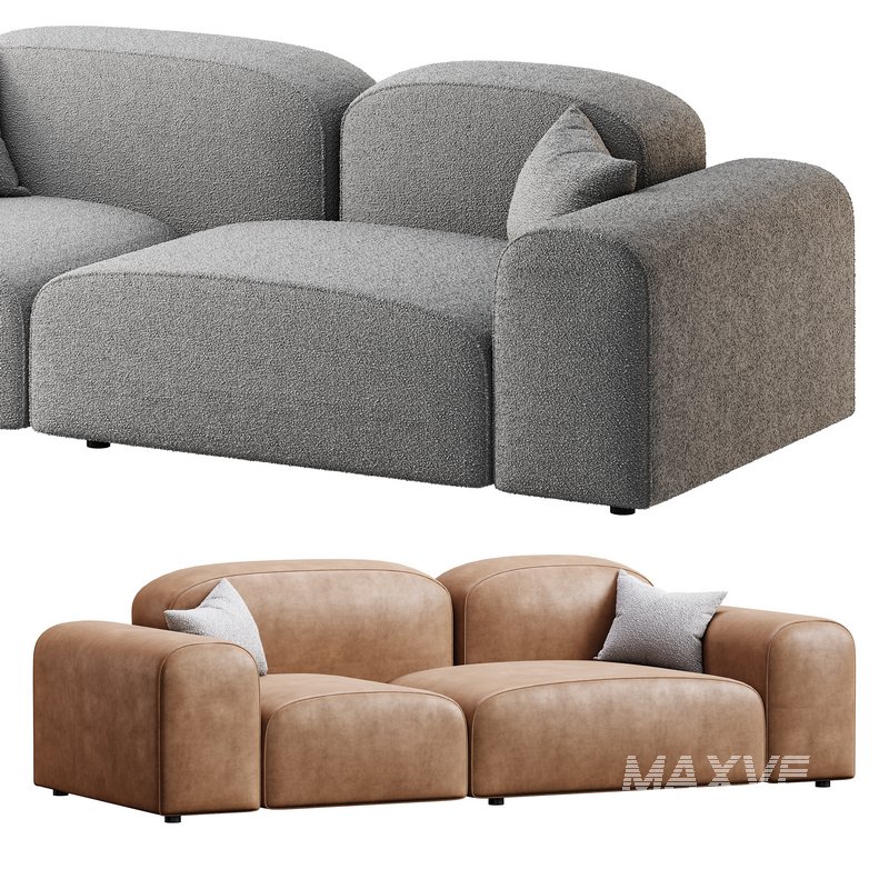 Modern Solid Sofa - Image 7
