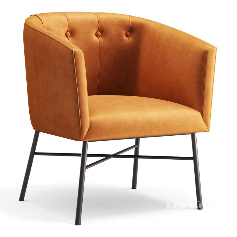 Aurelie Tub Chair in Emerald Green Velvet - Image 5