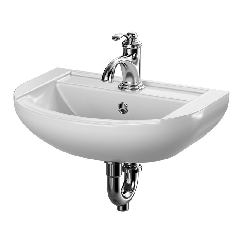 Nova Wall Mount Vessel Bathroom Sink Round Heavy Duty Ceramic - Image 5
