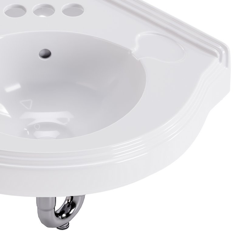 Bathroom Corner Sink White - Image 6