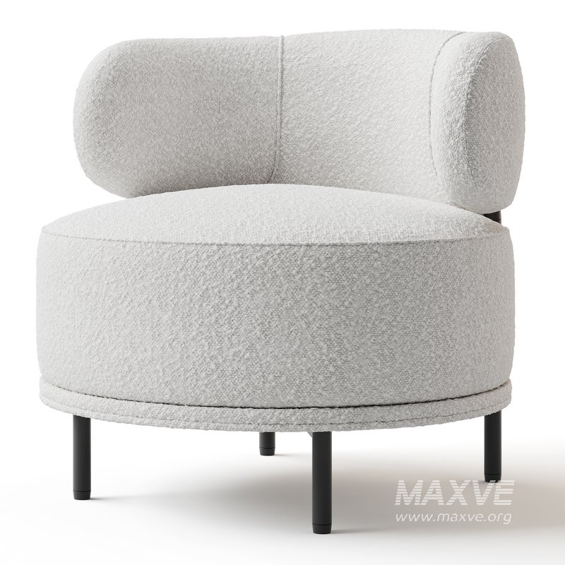 Penn Taupe Boucle Wing Back Accent Chair - Image 6