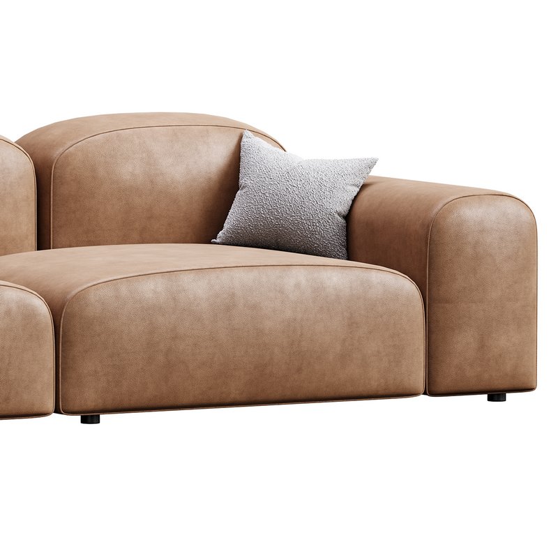 Modern Solid Sofa - Image 5