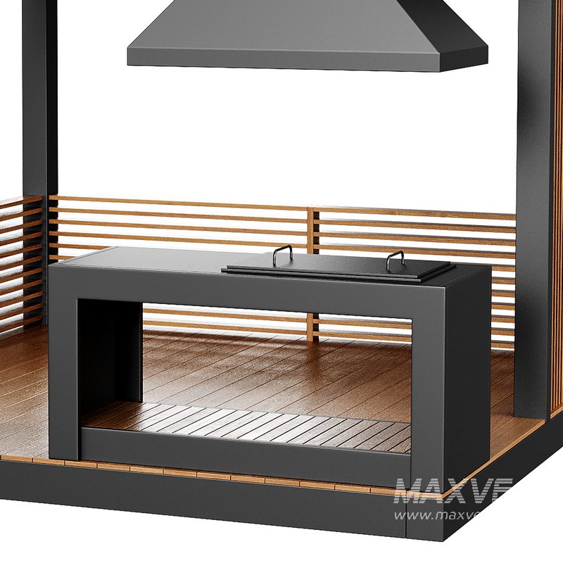 Modern gazebo with summer kitchen 1 - Image 7