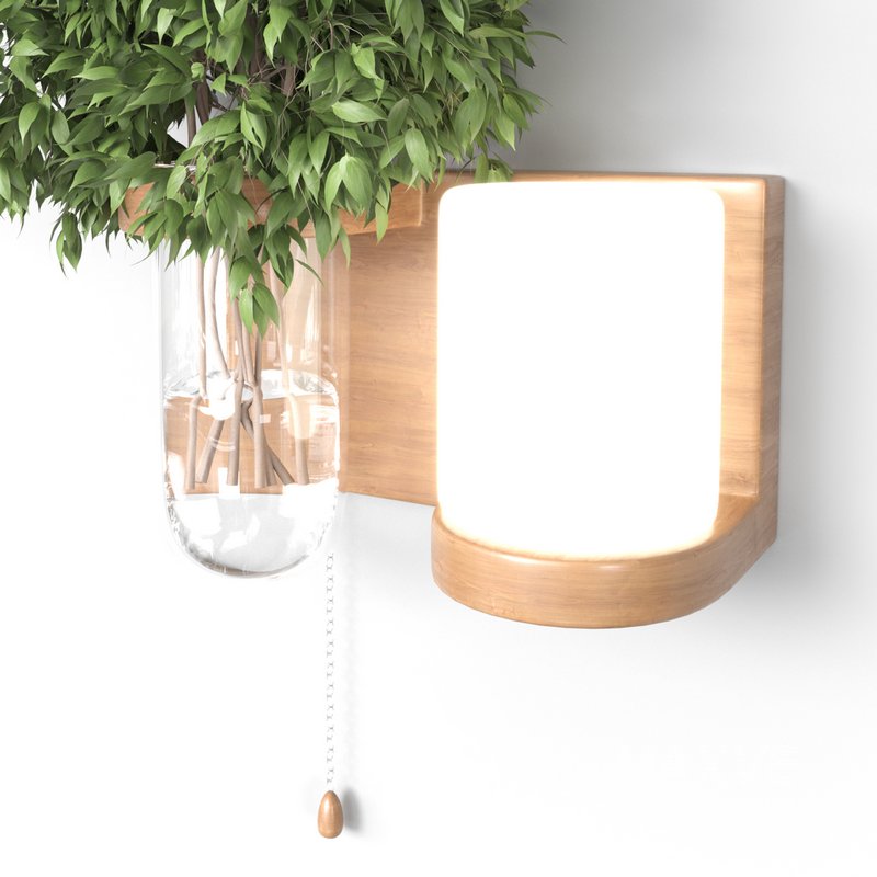 Isla Wall Mounted Lamp & Glass Vase - Image 6