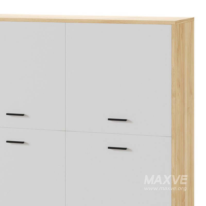 Cleveland-2 Wood White Cabinet - Image 7