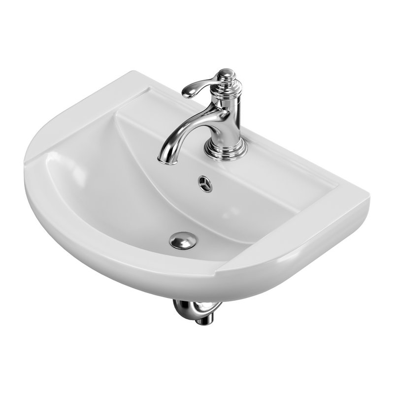 Nova Wall Mount Vessel Bathroom Sink Round Heavy Duty Ceramic - Image 7