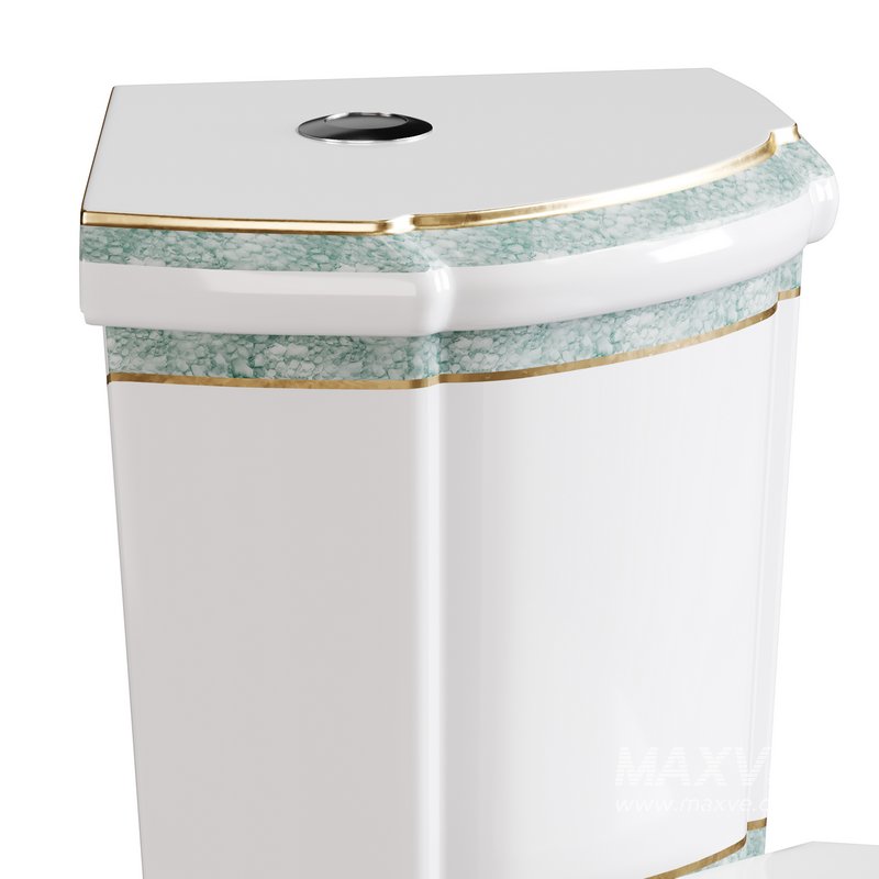 Corner Elongated Two Piece Dual Flush Bathroom Toilet - Image 8