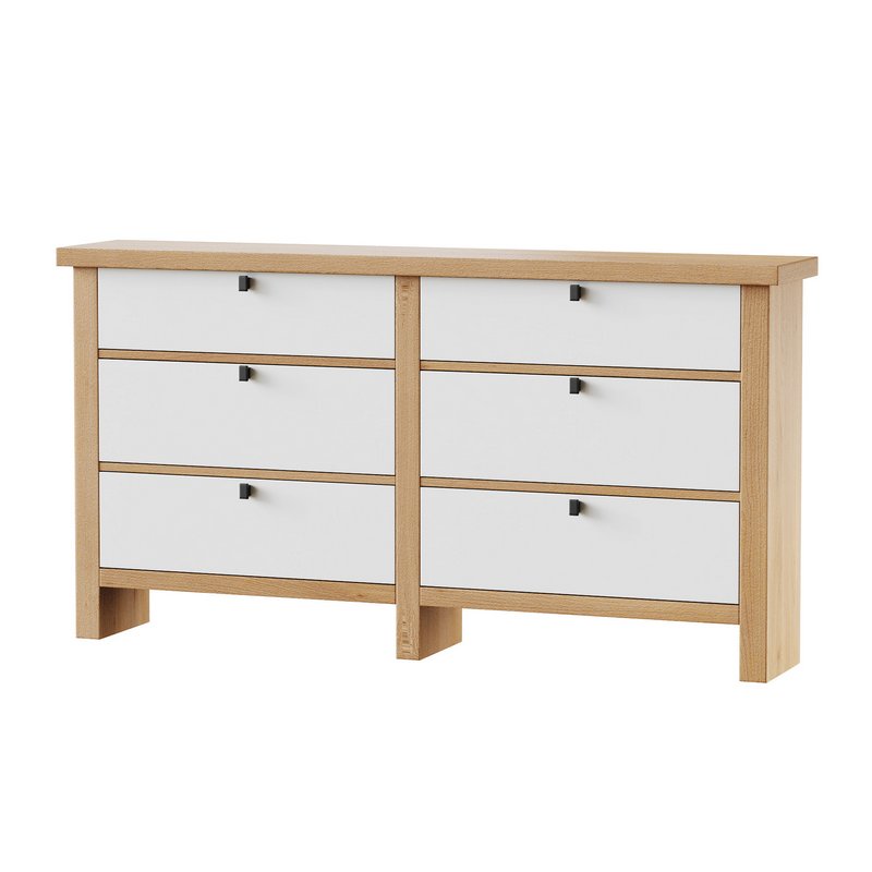 Modern Farmhouse 6-Drawer Dresser - Image 6