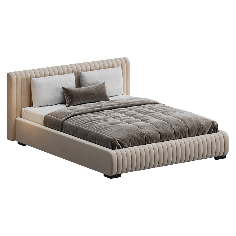 Fabric Stripe Pattern Bed - Image 7