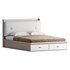 White Wooden Luxury Leather Upholstered Bed - Thumbnail 7