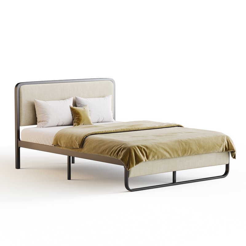 Allewie Queen Size Metal Platform Bed - Image 8