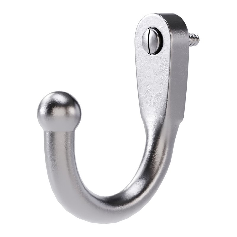 Black Wall Mount Coat Hook - Image 10