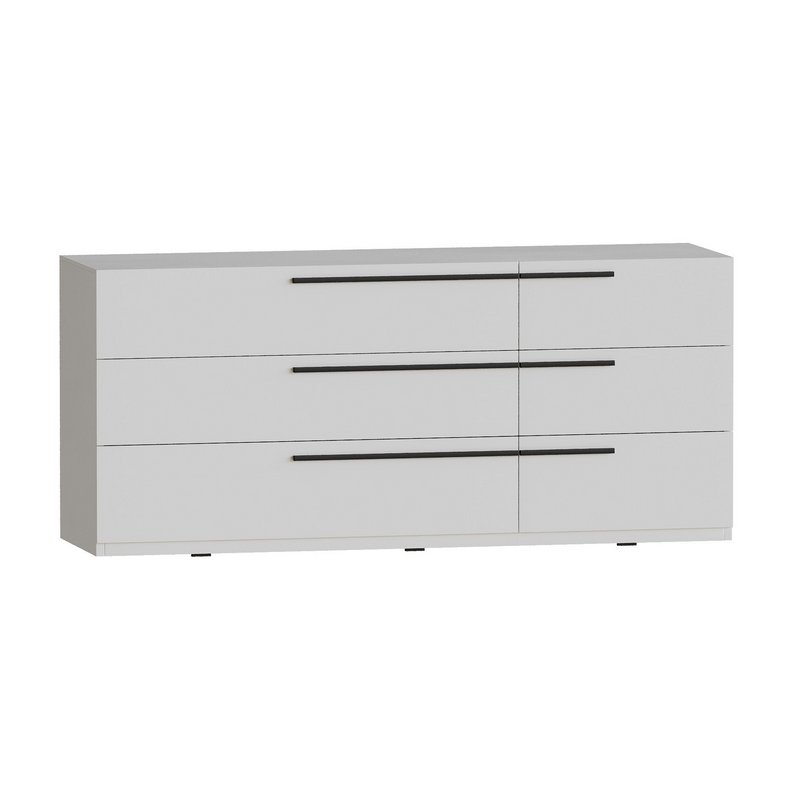 Kimball Chest of Drawers-3 White Wood Latte - Image 8