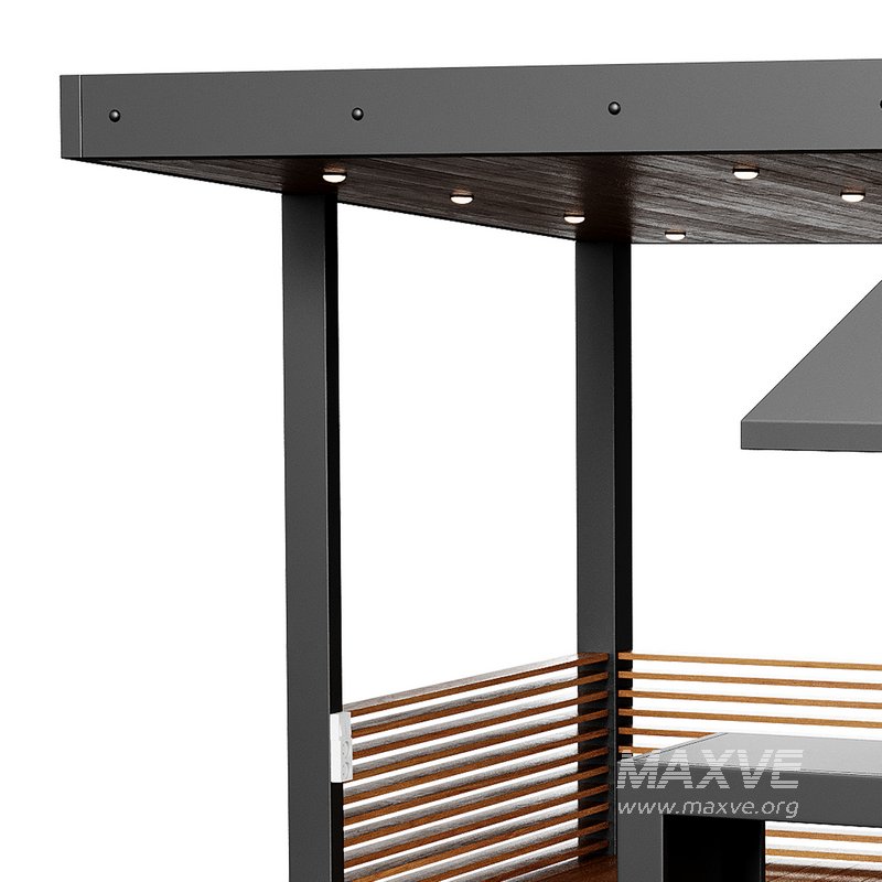 Modern gazebo with summer kitchen 1 - Image 6
