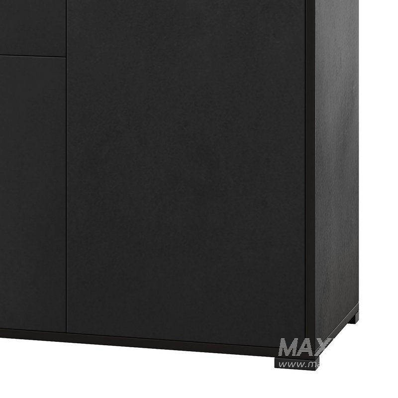 HOMCOM High Gloss Buffet Black - Image 8