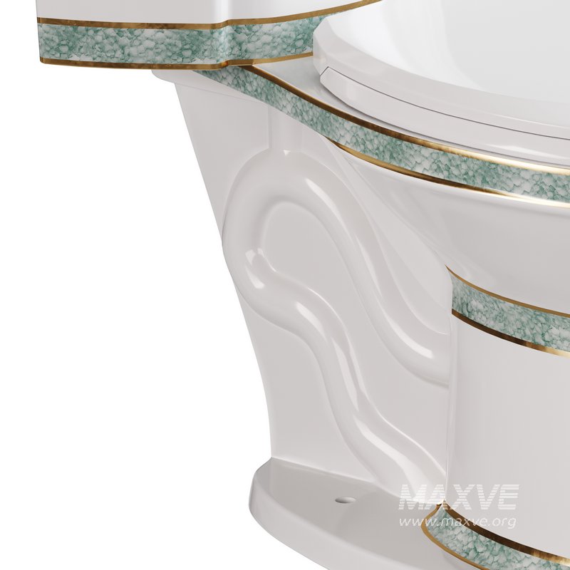 Corner Elongated Two Piece Dual Flush Bathroom Toilet - Image 7