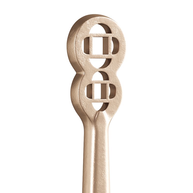 Polished Solid Aluminium Carpet Clip Stair Holder Pair - Image 11