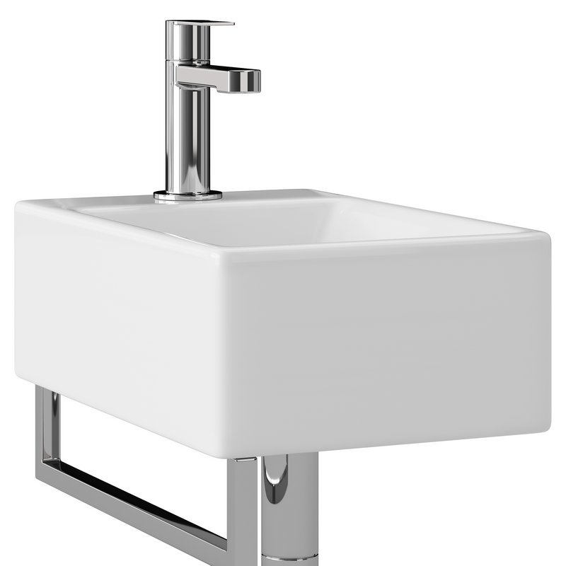 Villeroy Boch Memento Basin and Towel Rail Bundle - Image 8