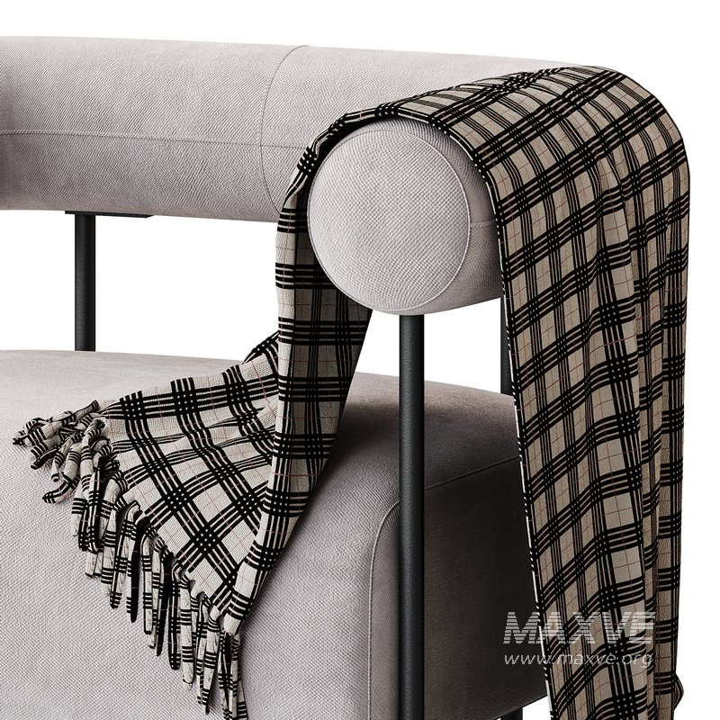 Fulbourn Rust Ochre Velvet Armchair - Image 8