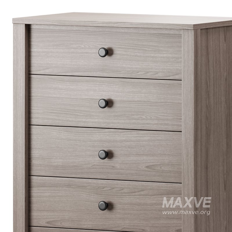 Calistoga 5 Drawer Tallboy Dresser - Image 9